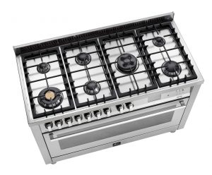 Cucina Lofra 7 fuochi ripresa dall'alto