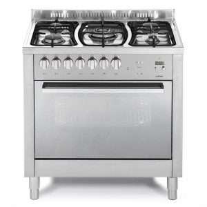 cucina lofra acciaio frontale a 5 fuochi